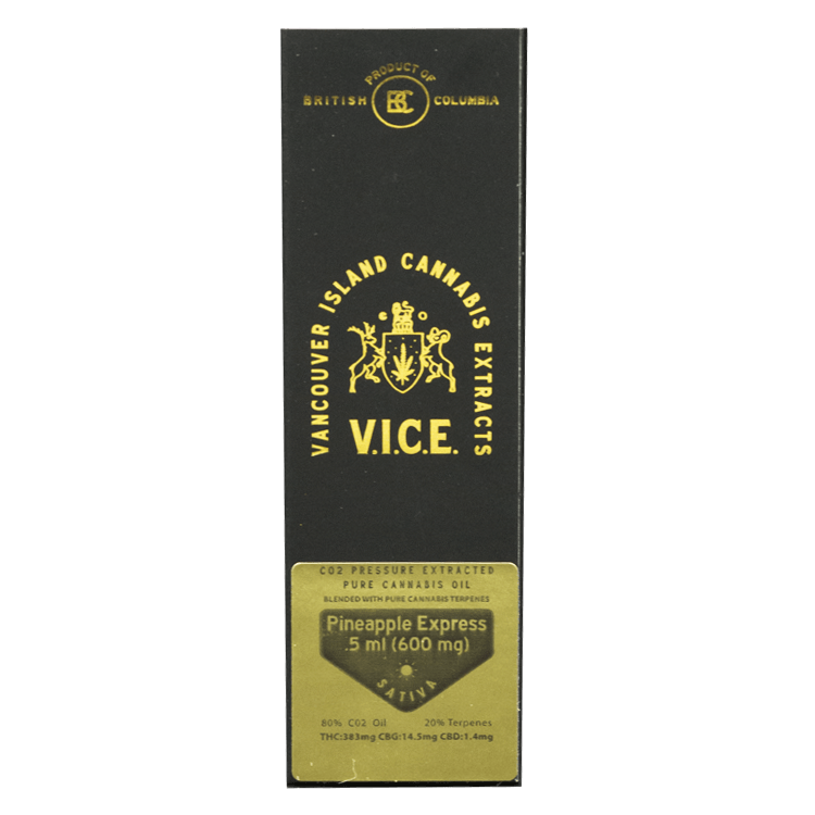 Vice – CO2 Oil Refill Cartridges – Pineapple Express 0.5ml | BC Weed Edible Canada