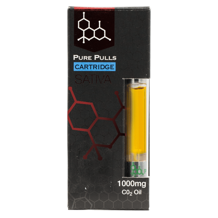 Pure Pulls – CO2 Oil Refill Cart – Sativa 1ml | BC Weed Edible Canada