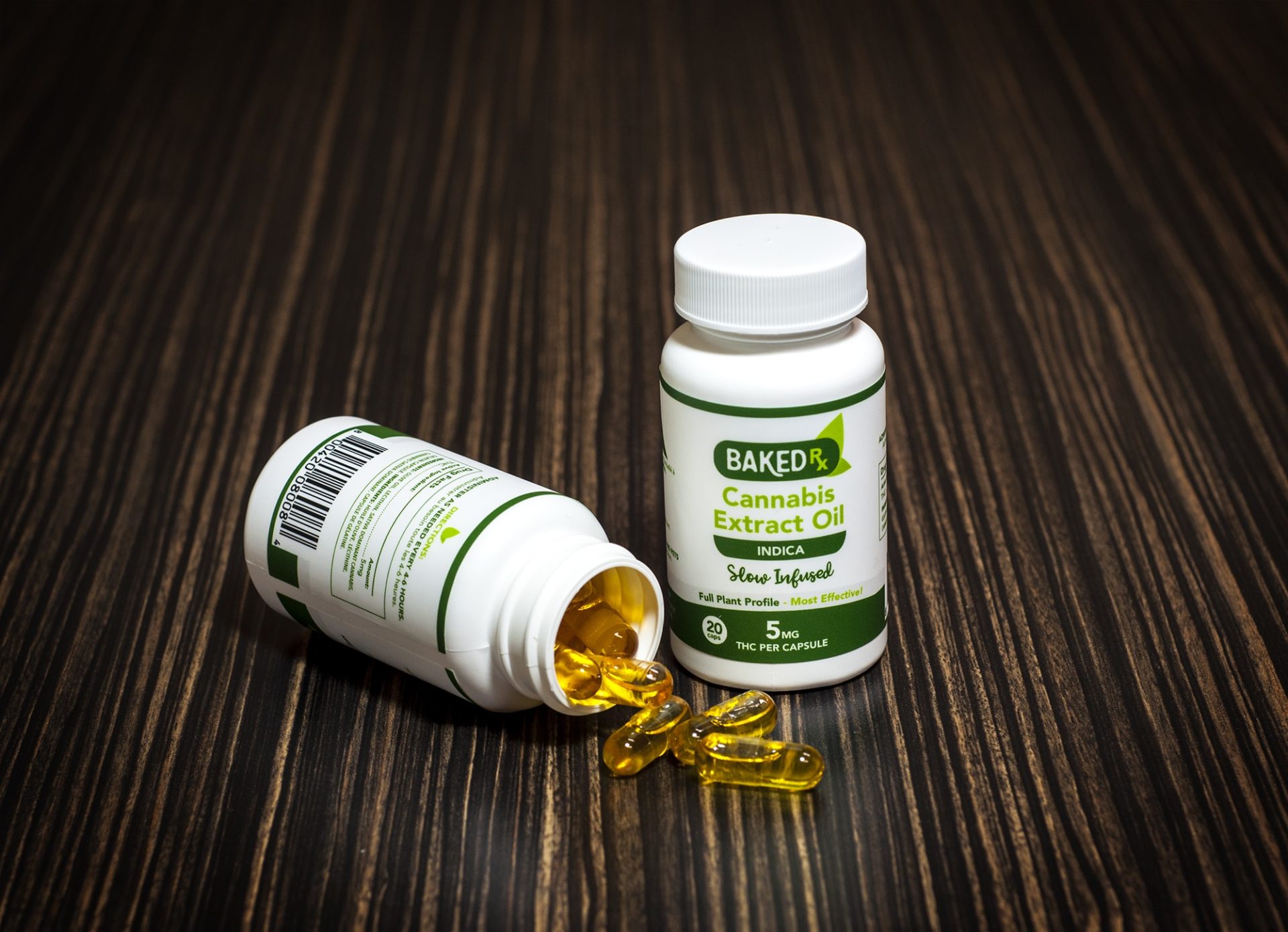 Baked Edibles -Indica Cannoil Capsules 5mg | BC Weed Edible Canada Baked Edibles -Indica Cannoil Capsules 5mg | BC Weed Edible Canada