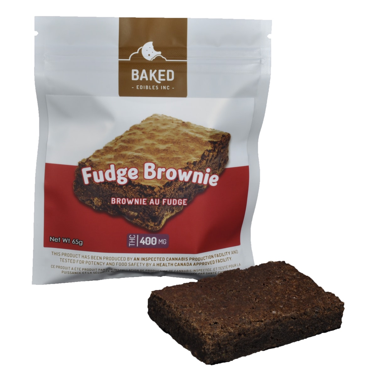 Baked Edibles – Fudge Brownie 400mg THC | BC Weed Edible Canada