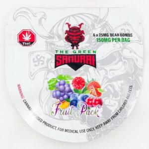 The Green Samurai – Fruit Pack Gummies – 150mg | BC Weed Edible Canada