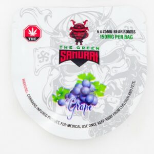 The Green Samurai – Grape Gummies – 150mg | BC Weed Edible Canada