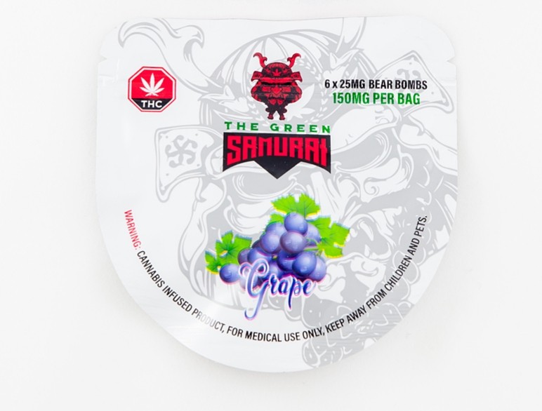 The Green Samurai – Grape Gummies – 150mg | BC Weed Edible Canada
