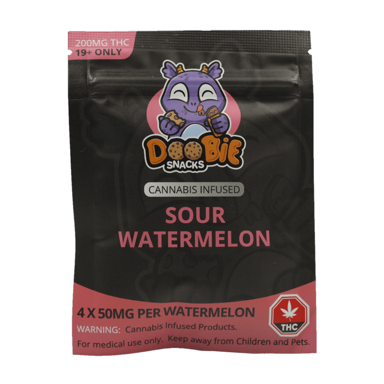 Doobie Snacks – CBD Sour Gummy Bears – 150mg CBD | BC Weed Edible Canada