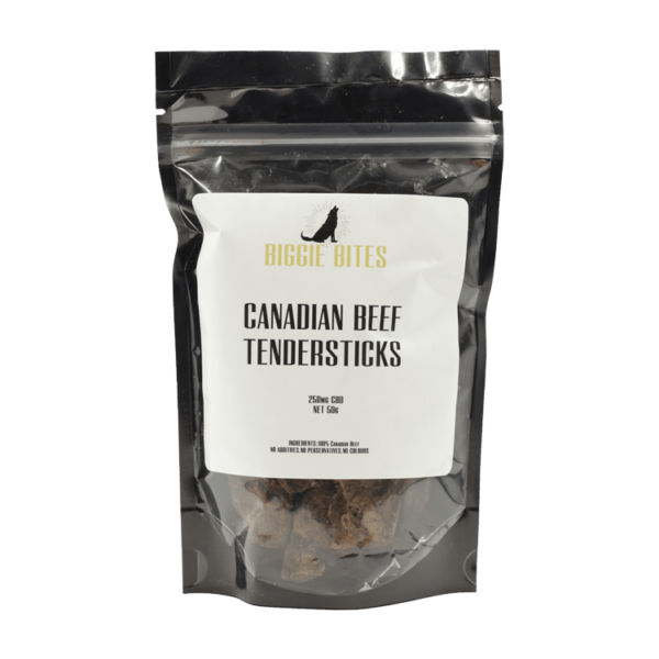 Biggie Bites – Canadian Beef Tendersticks – 250mg CBD | BC Weed Edible Canada
