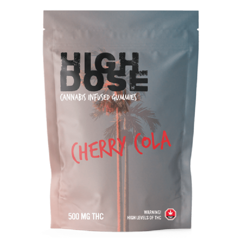 High Dose – edibles Infused Gummies – Cherry Cola – 500mg/1500mg | BC Weed Edible Canada