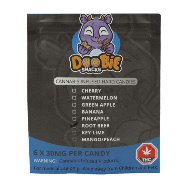 Doobie Snacks – Hard Candies – 180mg THC | BC Weed Edible Canada
