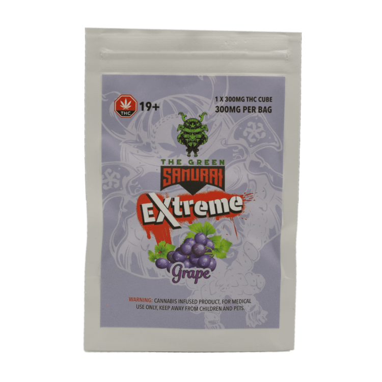 Green Samurai Extreme – Grape Gummy – 300mg THC | BC Weed Edible Canada Green Samurai Extreme – Grape Gummy – 300mg THC | BC Weed Edible Canada