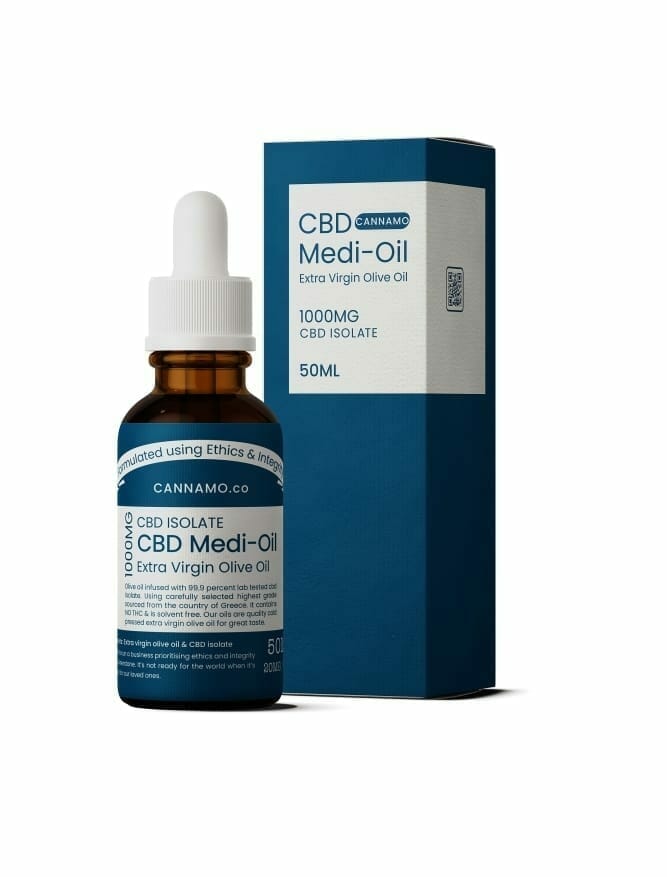 Cannamo -CBD – Medi Oil – Extra Virgin Olive Oil – 1000mg | BC Weed Edible Canada