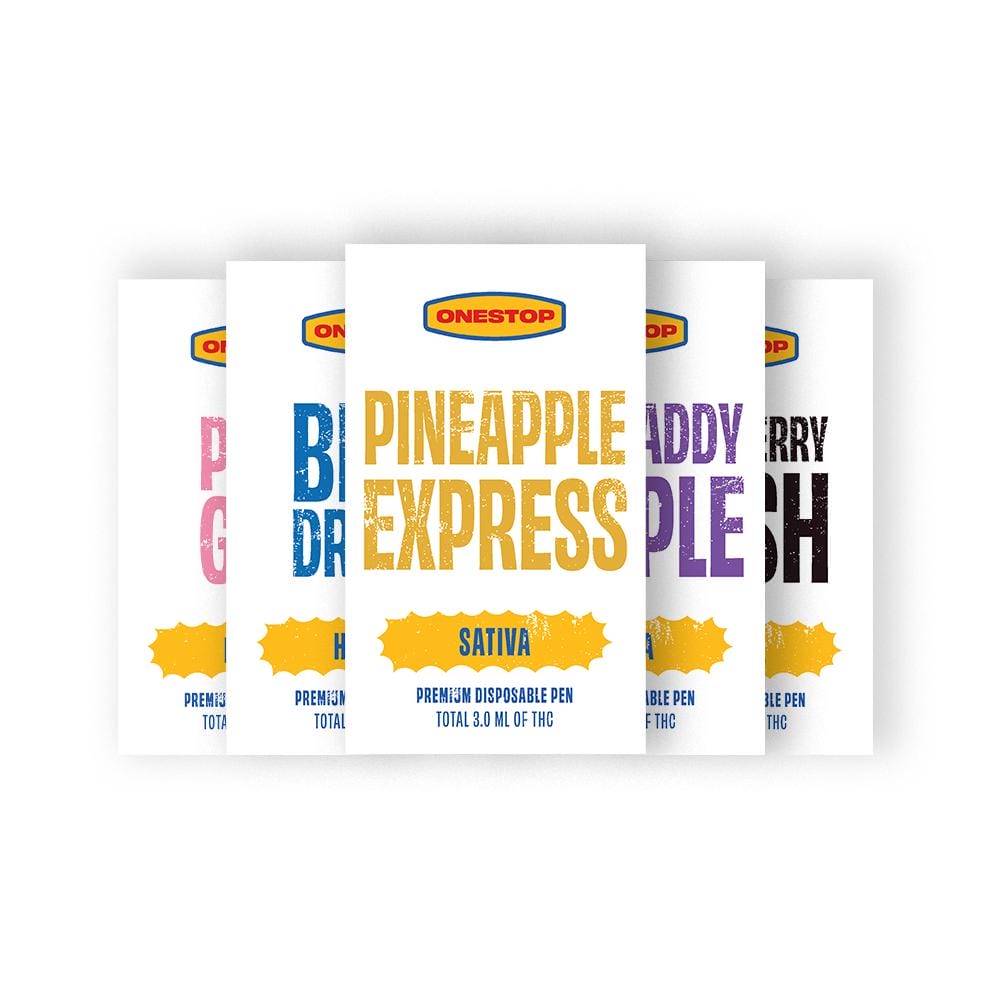 OneStop – THC Distillate Disposable Vape – Hybrid – 3ml | BC Weed Edible Canada